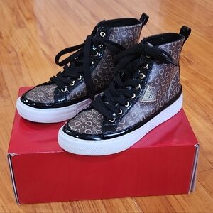 Guess Brown Hi-Top Sneakers